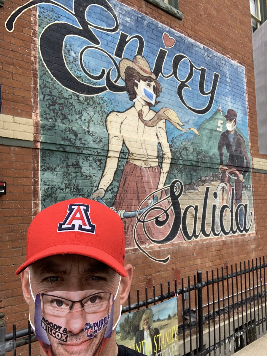 woodyandwilcox's tweet photo. Awesome! I am proudly wearing this mask today. In Colorado -Wilcox @PHHTweet #PurpleHeartHomes #WWMasks #ShowYourMask https://t.co/EGr1pP5rxy