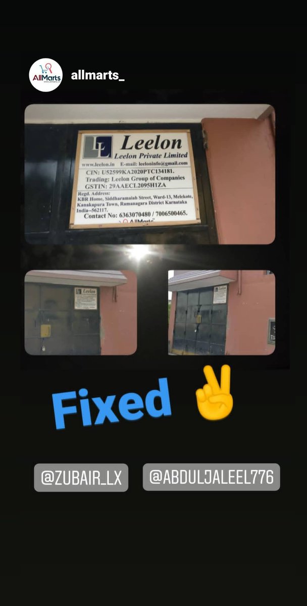 zubairlone01's tweet photo. Fixed ✌️✌️
@Allmarts_
#allmarts #leelon #bengaluru https://t.co/LRjb5u491V