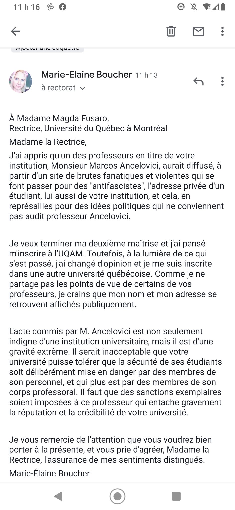 Marie Elaine Boucher On Twitter Sentiment Du Devoir Accompli Uqam