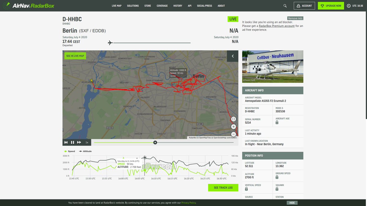 Rückwärts fliegen über Tiergarten. Zum Spass durch die Stadt? Warum ? Flugschüler , oder ist das Eurer <a href="/_BB_RADIO_/">BB RADIO Länderwelle</a>  
lars-rollberg.com/wp-content/upl…
radarbox.com/data/registrat…
