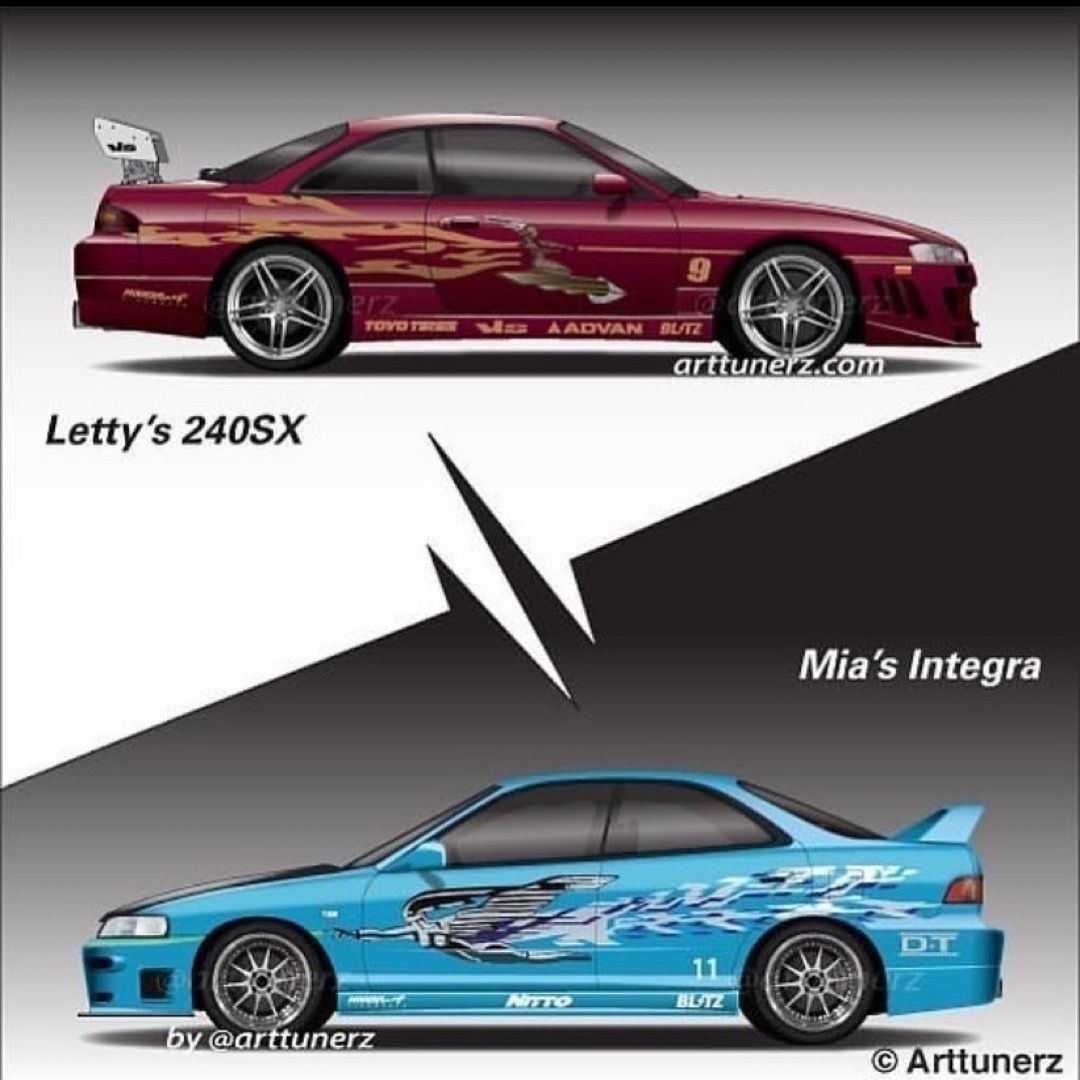 PistonGrip's tweet photo. Here’s one for the FAST fanatics out there!
Which one would you choose?! 🤔🤔
🎨: @arttunerz
🔌: @THERACEPLUG
#theraceplug #fastanfurious #240sx #integra https://t.co/DMgOcRTFBN