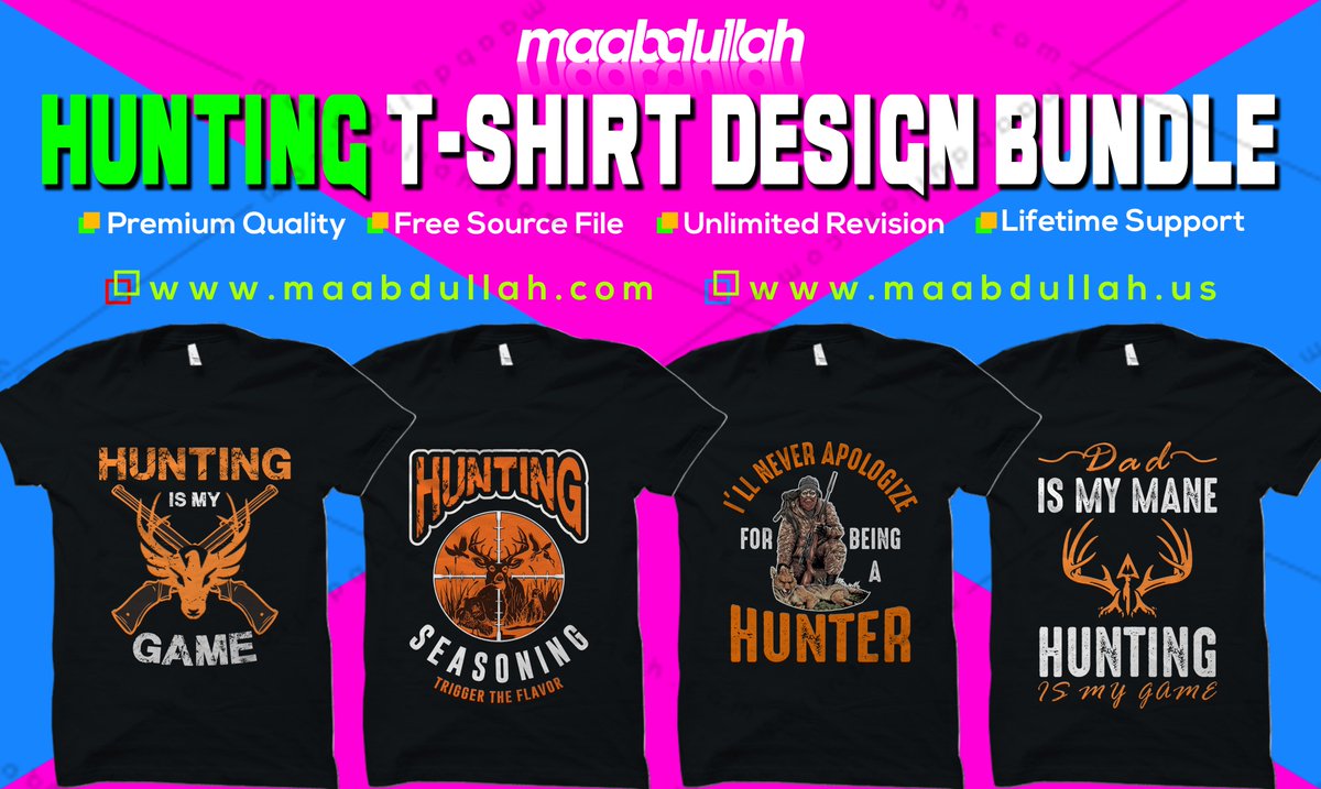 tshirtdesign_'s tweet photo. Hunting t-shirt design bundle
My new #hunting #tshirt #design 
See my all design https://t.co/C3cqTNks2k https://t.co/8EcONXcQvL