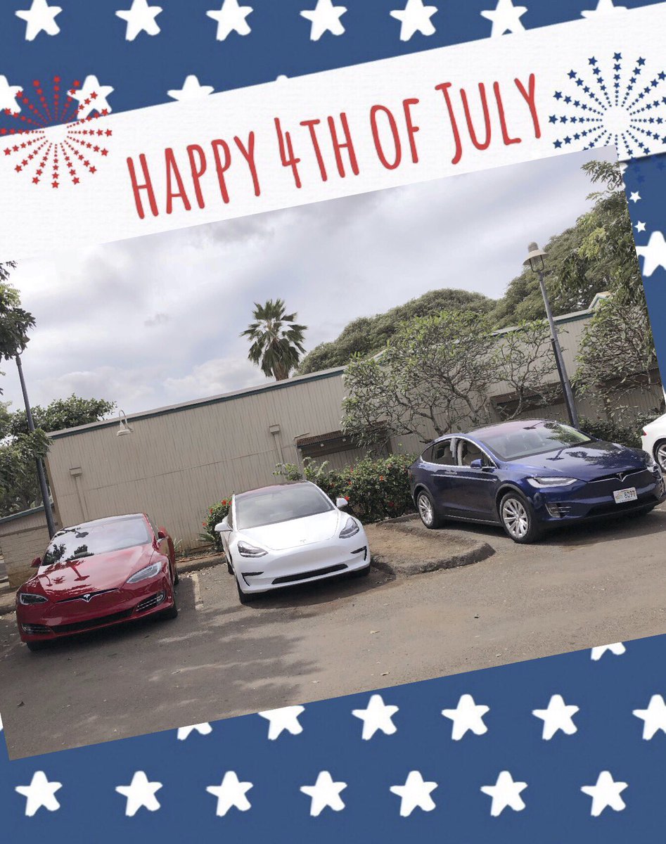 Happy 4th of July everyone! Stay safe celebrating! 😷 🇺🇸 <a href="/tesla/">Tesla</a> <a href="/TOC_Fremont/">Tesla Owners Club Fremont</a>