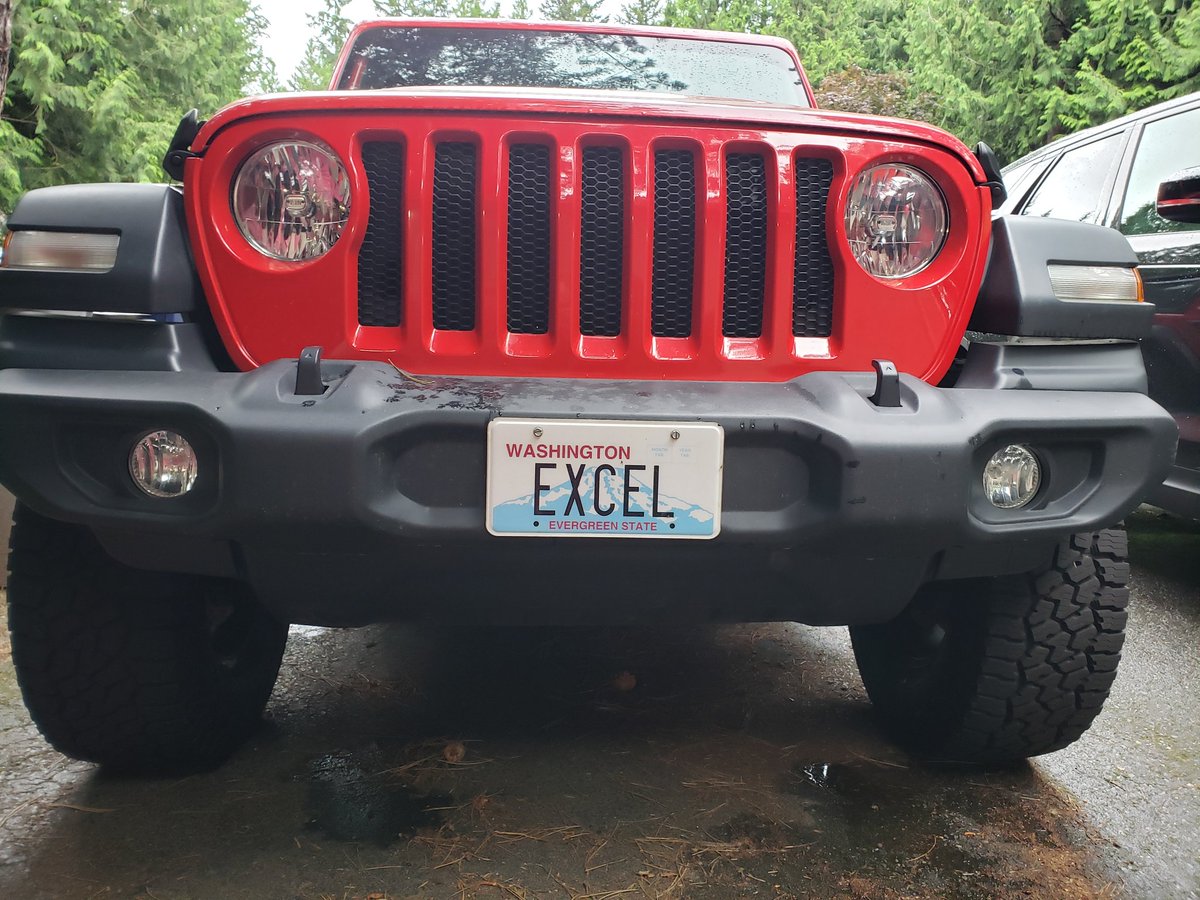 WebVixn's tweet photo. #ForSmitty Oh, the places we've been! Here's Smitty's beloved toy with the ultimate custom plates... He loved sharing the power of @MSExcel as much as he loved adventure in the great outdoors. #4x4 #loveofmylife #MVP #Jeep #offroad https://t.co/VjHTiISW9j