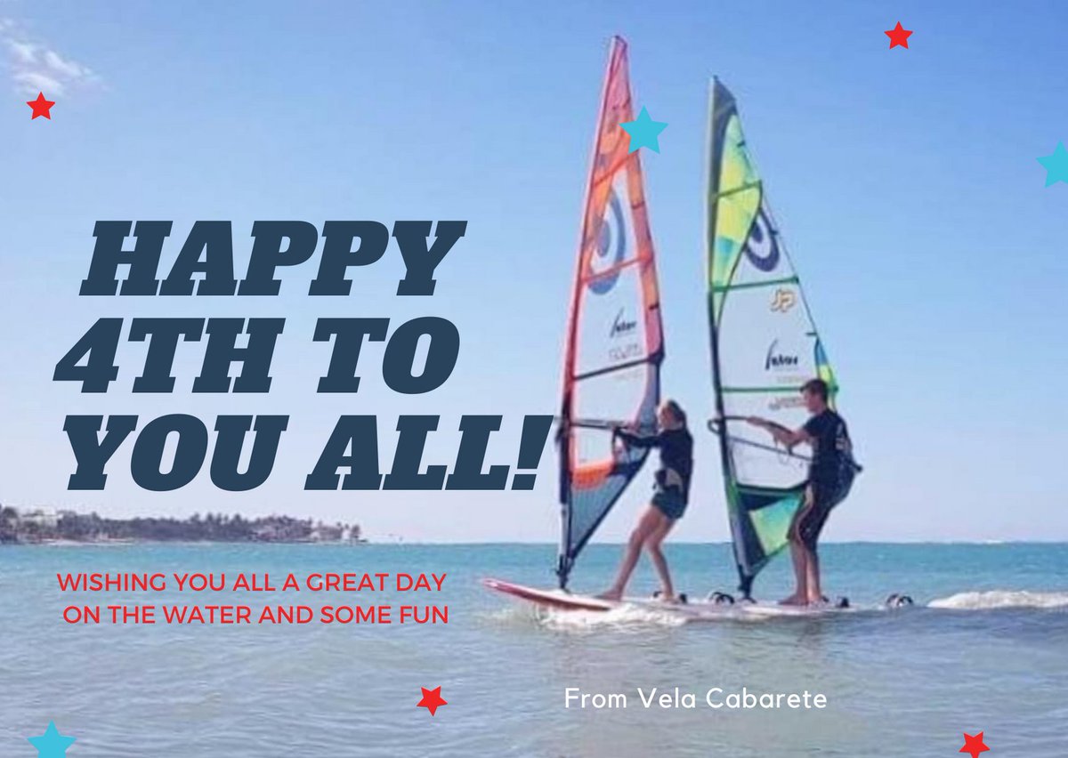 VCabarete's tweet photo. Happy 4th of July 🇺🇸 from Vela Cabarete.
How will you spend your day?
We will be on the water 🤙 join us!
🎆 Our restaurant, voyvoy is open daily for breakfast, lunch, dinners, and Happy hours 🍻 https://t.co/GJgMwMBwKS