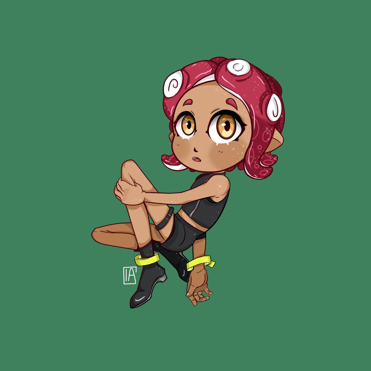Isalba3's tweet photo. Bueno, como podéis ver he hecho un nuevo estilo de chibi , que, sinceramente me gusta bastante como ha quedado. Espero que os guste!! UwU

#splatoon #splatoon2 #agent8 #agente8 #chibi #draw #digitaldraw #octoling #octoexpansion #splatoonart #octogirl  #fanart #splatoonoctoling https://t.co/bOSf5RUT6M