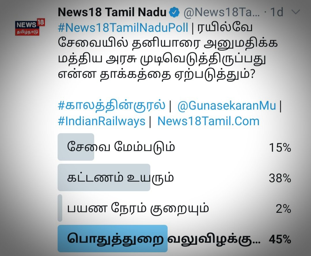 aloor_ShaNavas's tweet photo. நட்டத்தில் இருந்த #ரயில்வே யை, பயணிகள் கட்டணத்தை உயர்த்தாமலேயே லாபத்தில் இயங்க வைத்த லாலுவை @laluprasadrjd கோமாளியாக சித்தரித்த ஆதிக்கக் கும்பல் தான், #Railway யை காப்பாற்ற முடியாமல் தனியார் மயமாக்கும் #மோடி யை வலுவானவர் என்கிறது!
#RailwayPrivatisation
#Railways #BJPFailsIndia https://t.co/rTj1lPmu2r
