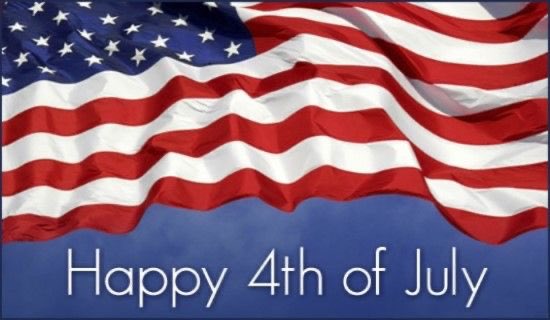 Happy 4th of July! Be safe and enjoy the weekend.