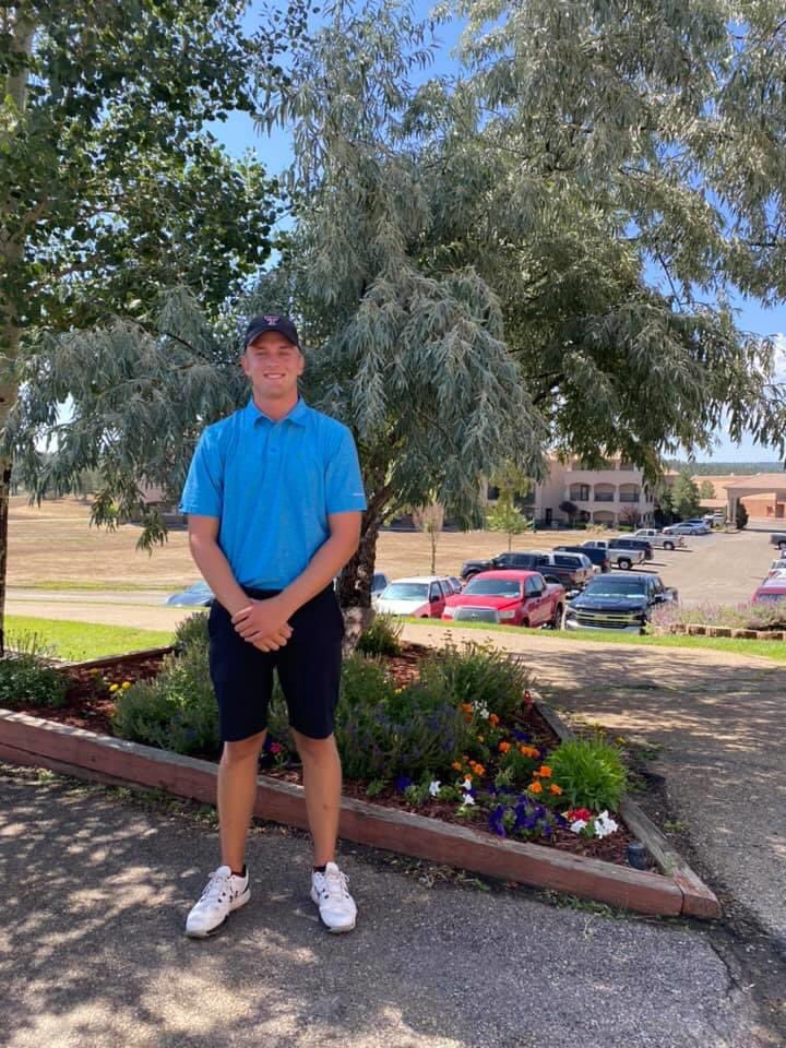 Congratulations to Kyle Hogan who is the new course record holder (59) at The Links at Sierra Blanca! 🔴#WreckEm⚫️