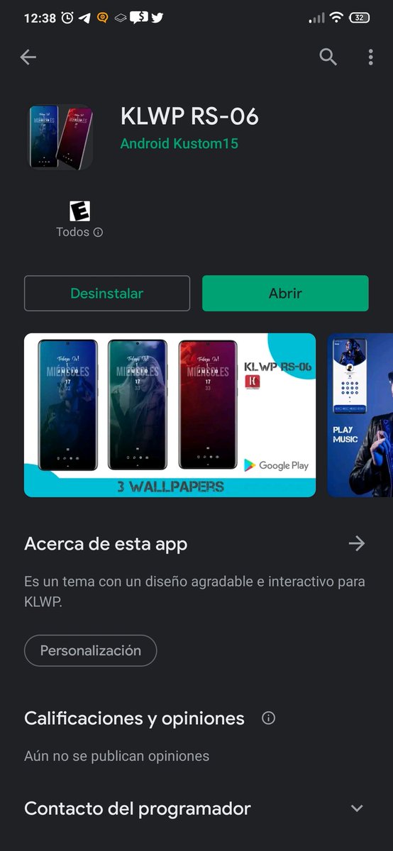 Android15Kustom's tweet image. @ratinvirgo Good afternoon promo code on the Play Store

WLDLBB9ATXSUFMXWUAX00ZZ

0S6J3DPPJKKU6APJZ42CDX2

9VECXQ42QVLCM5MD9LB5L3P

KFQ4L48LGGZAEVTME03MDWS

RHDL0KYCCTG0LTKE7G4SDD0

#KLWP #kwgt #homescreen #personalizacionandroid #kustom #uidesing #theme