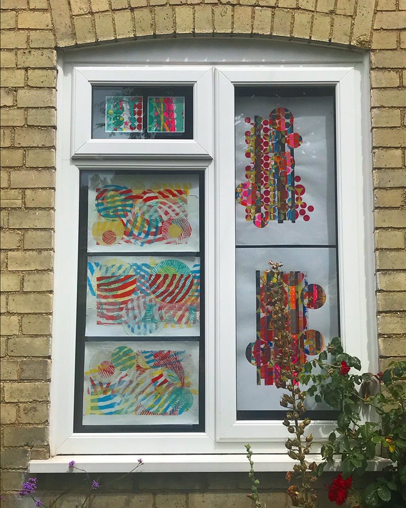 KateGreenART's tweet photo. Cambridge Open Windows has arrived! I’m so thrilled to see a little idea a few weeks back now become 100s of windows across Cambridge (and beyond) filled with art!
And here are mine!
Go to https://t.co/W47kPTSIZ7 to download maps to find the art in your neighbourhood! #cosart2020 https://t.co/KjEh7CD2tM