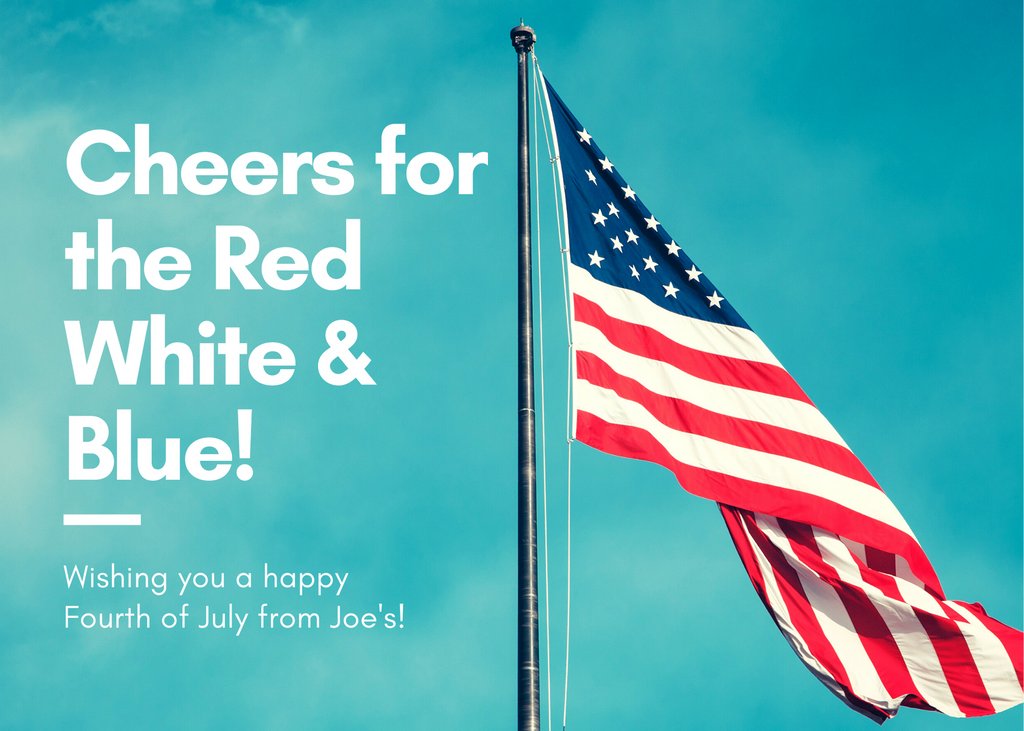 Happy Fourth of July from Joe's Place Pizza &amp; Pasta! 🎇 🎆