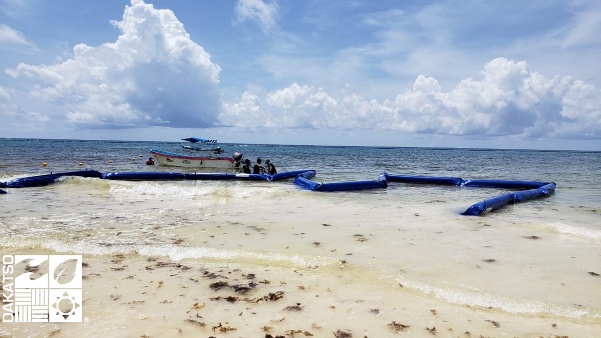 DakatsoGrupo's tweet photo. El día de hoy se tiene programado la finalización de las barreras en Tulum de secretaria de Marina! @SEMAR_mx @SargazoM @Ayto_Tulum @VictorMasT
#sargazo #sargassum #grupodakatso #trabajandoparati #compromiso #secretariademarina #SargazoSolutions #mexico #juntospormexico https://t.co/fQeEbIMX56