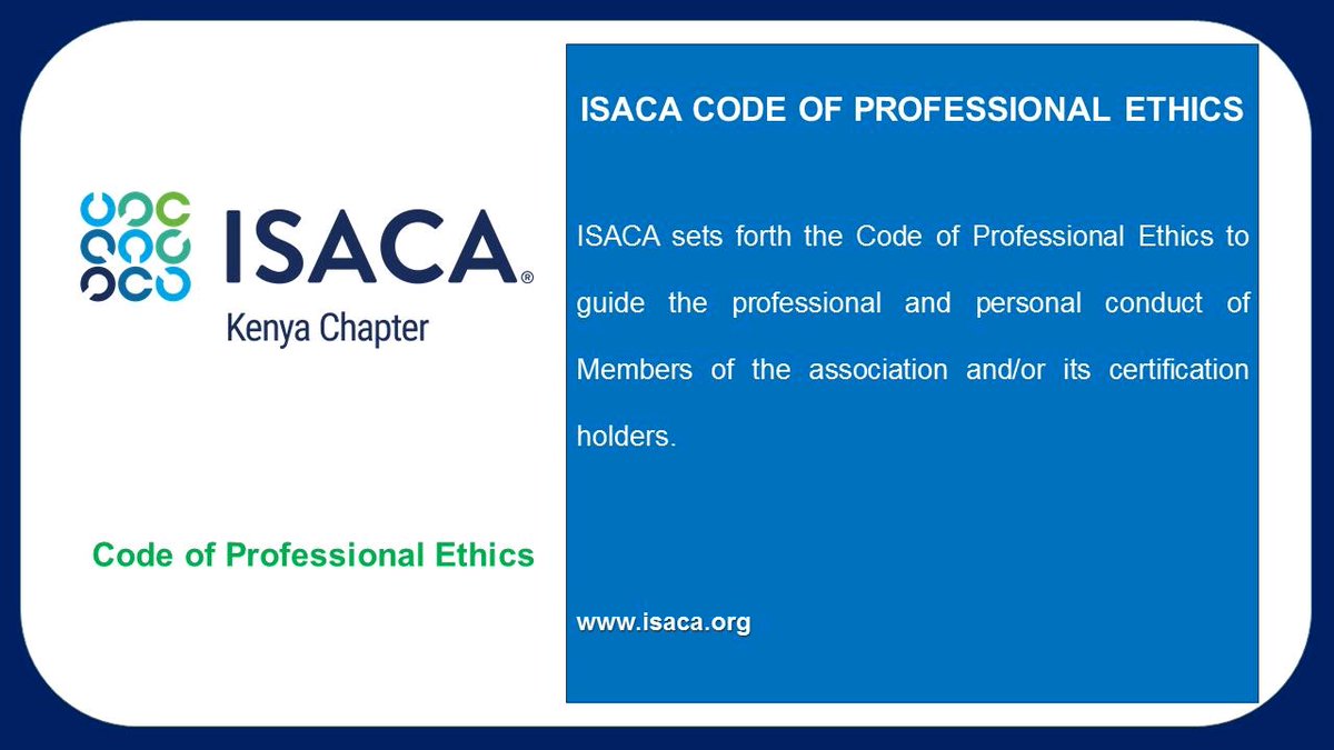 ISACA KENYA CHAPTER tweet media