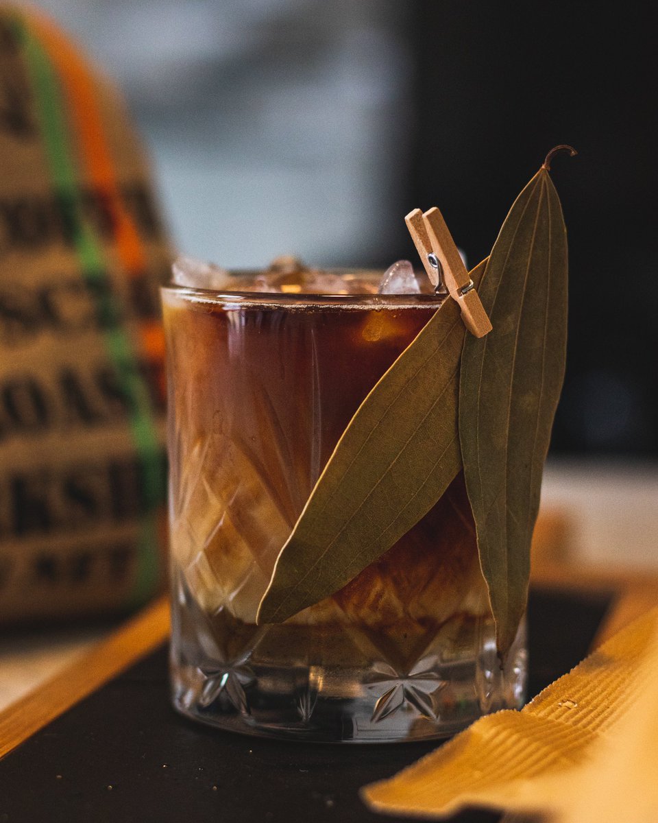 A Sip of the Moutains  - Vanilla syrup- Machu Picchu cold brew coffee- Nutmeg infused oat milk- Garnish: two bay leavesInstagram:  https://instagram.com/teejay.vision?igshid=bsjhykvhzam