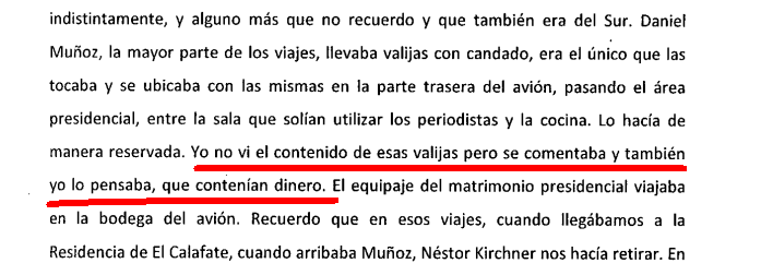 arilijalad's tweet photo. "nunca vi el contenido de los bolsos"
"es una conjetura"
"se comentaba que tenían dinero"
"yo no vi bóvedas"
"eran los comentarios"

Esto es lo que dijo Fabián Gutiérrez ante Stornelli y Bonadio. 
Pero siempre es más fácil leer Clarín que el expediente, ¿no? https://t.co/c7QgOWNSkK