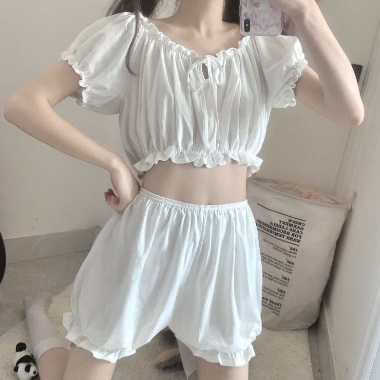 EvythingShop's tweet photo. ♡ชุดนอนน่ารักๆ♡

🌻PRICE: 280฿

     Size: one size
เสื้อ: ยาว13 อก47 แขน7
กางเกง: ยาว14 เอว23

     Color: ขาว, ม่วง https://t.co/c9WosTQtFi