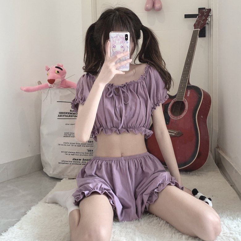 EvythingShop's tweet photo. ♡ชุดนอนน่ารักๆ♡

🌻PRICE: 280฿

     Size: one size
เสื้อ: ยาว13 อก47 แขน7
กางเกง: ยาว14 เอว23

     Color: ขาว, ม่วง https://t.co/c9WosTQtFi