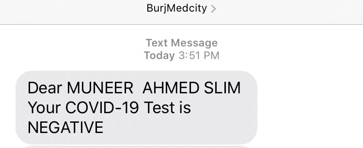 That feeling of happiness when someone sends you a negative message these days  #burjeelmedicalcity #burjeel #myuae #COVIDー19