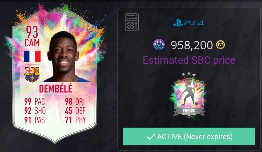 😂 Que cojones esperabais con Dembele?
Que mal acostumbrados estáis con los objetivos
🇫🇷 Francés, MCO, liga 🇪🇸, del Barcelona, 5*/5 algo más meta por dios?
En el mercado costaría 2M mínimo. El que no quiera q no se lo haga, pero q no llore después de tener a un Ibrahimovic gratis