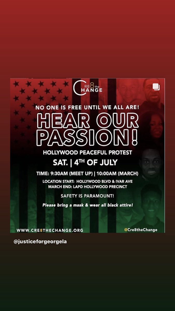 MissionMusic__'s tweet image. LOS ANGELES / HOLLYWOOD / DTLA RESIDENTS:

More Protests happening today in your area! See photos for details 

#losangelesprotest #losangelesprotests #laprotestupdate #LAPROTESTINFO #LAProtest #LAprotests #BLMprotest #CaliforniaProtest #California #dtlaprotest #hollywood