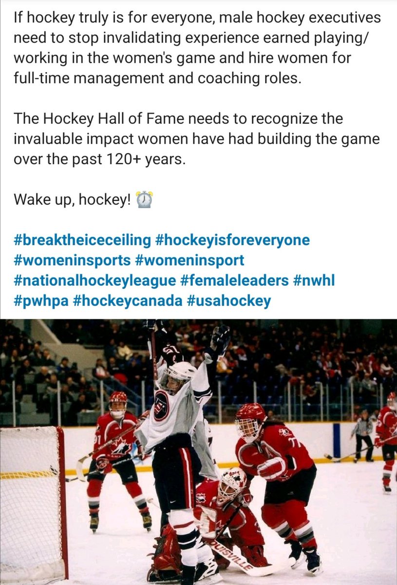 Pro #hockey has been gaslighting women for far too long.

🔎linkedin.com/posts/danharbr…

#hockeyisforeveryone #HockeyTwitter #nhl #womenshockey