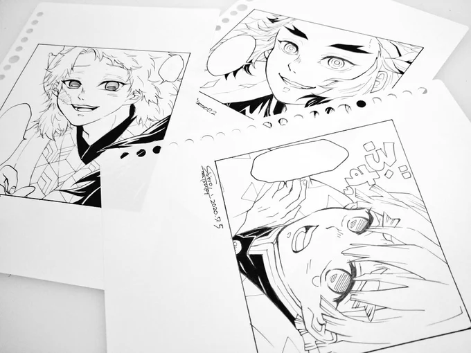 ルーズリーフに描いてました 