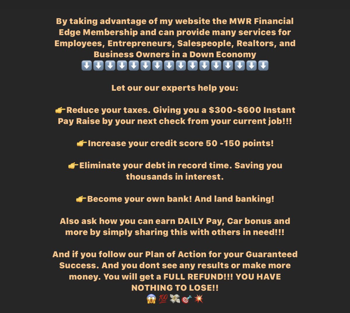 Erask9's tweet photo. ‼️I am personally Helping 5 more people qualify for an Instantant PAY RAISE, 💵increase their CREDIT SCORES, 💳⬆️earn DAILY PAY 💵💵&amp; much More TODAY.  Dm me or comment ready so we can get you back on the right track to financial freedom. https://t.co/R0Agh4NgDk