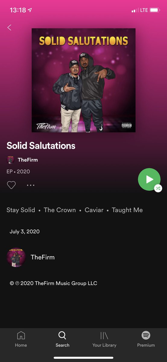 the_firmmusic's tweet photo. #SolidSalutations now streaming on a platform near you. Pick your poison and tap in! 🔥 https://t.co/Mi9IdCHfCs
