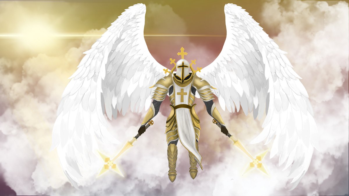 KungaEntertain's tweet photo. Behold, Söüzÿ, The Holy Paladin! Melee warrior w/ supporting auras &amp; ability to crucify his foes! Charms, possessions &amp; fear shatter against the Wall of his Faith!

//Drawn by my artsy vegan slave @PavelPolz

#wareternal #gamedev #indiedev #indiegame #gameart #digitalart #artwork https://t.co/LRQlJIA2wo