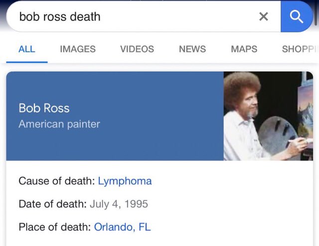 ZinZaku's tweet photo. happy Remembering Bob Ross Day. this is why we shoot off fireworks. https://t.co/07Osv8rnxs