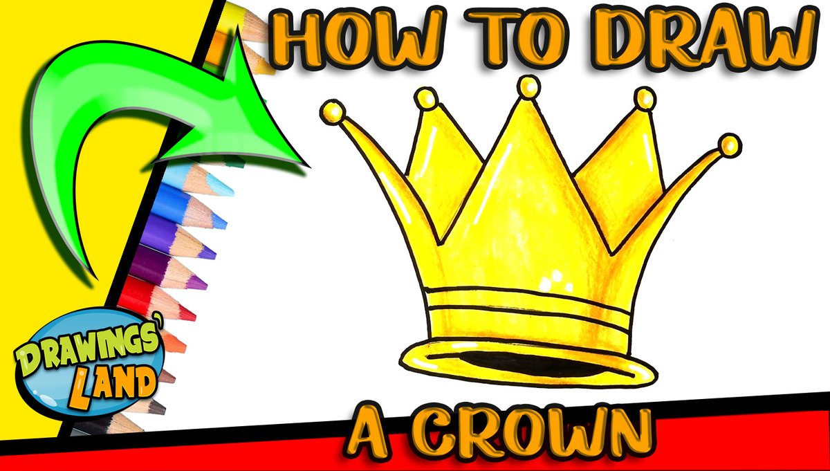 Drawings_Land's tweet photo. How to DRAW a CROWN Easy Step by Step https://t.co/CPAF45wUlv via @YouTube 

#drawing #kidsactivities #howtodraw #draw #kids #drawingtutorial #easydrawing #artforkids  #learntodraw  #art #crown https://t.co/Pz4kksPKL0
