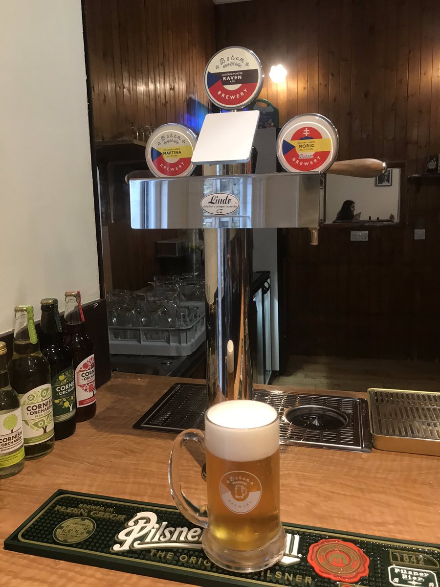 The Czech bar has reopened. I love this place and seeing the doors open again was amazing! The large garden is a real asset. Please support this local community asset. Selection of @BohemBrewery beer on draft. #WestHampstead #barsreopening #favouriteplaces