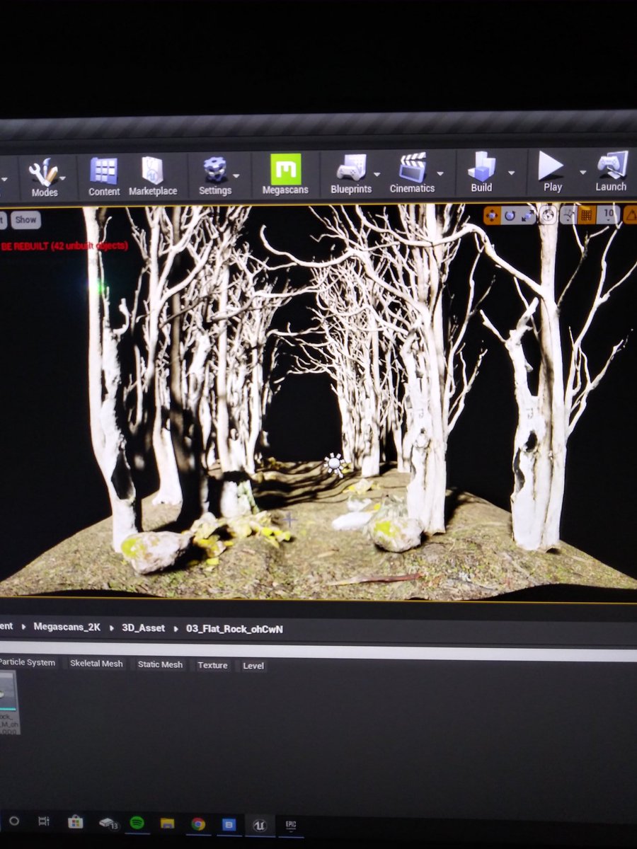 XstntlDread's tweet photo. Happy 4th everyone! Here's a sneak preview of Dread! #animation #UnrealEngine #quixelbridge #gamedev #landscape #creepy #forrest #Dread https://t.co/m2vmBoJHnO