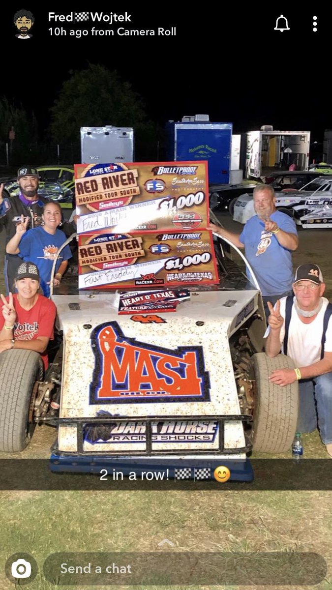 MarandaHopeHood's tweet photo. 2 Wins in 2 Nights! #fastfreddy #44F #redrivermodtour #imca #modified #2wins #wojtekracing #cuz https://t.co/97uPYC8jEa