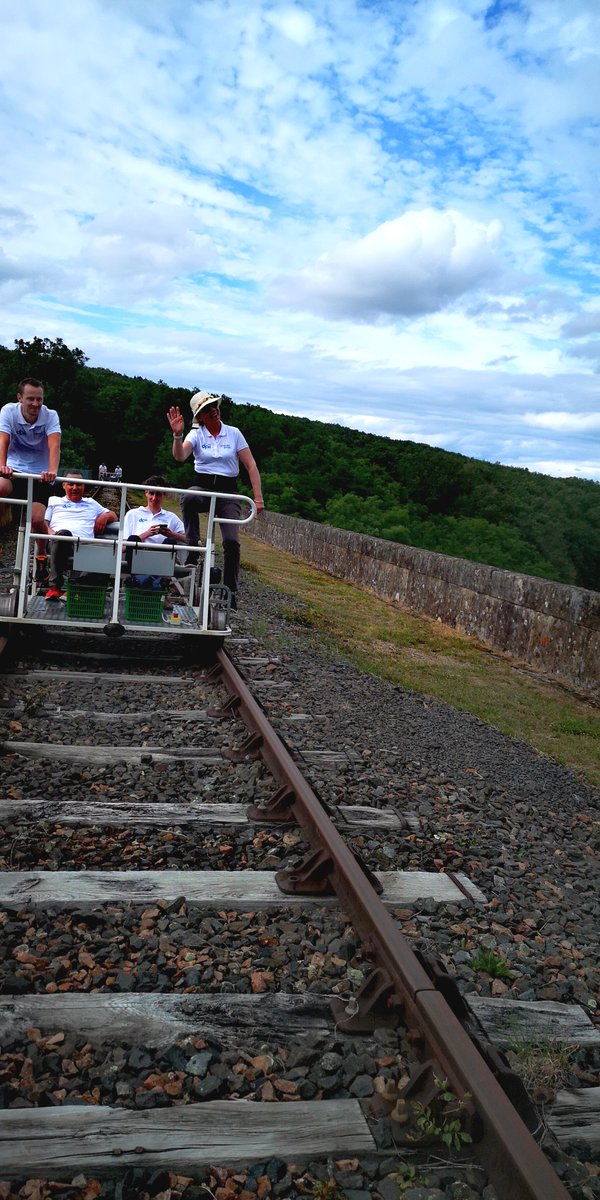 CATHERINEPATUEL's tweet image. #DPII #ODYSSEY - Jour 2 : activité "Vélorail"