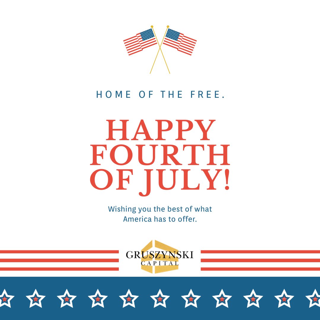 GskiCapital's tweet photo. Happy Independence Day! And a special thanks to those that have and are serving to make these freedoms possible!

#multifamily #passiveincome #generationalwealth #financialfreedom #realestate #realestateinvesting #texas #cashflow #gskicapital #independenceday #4thofJuly https://t.co/y9d0IYlkZv