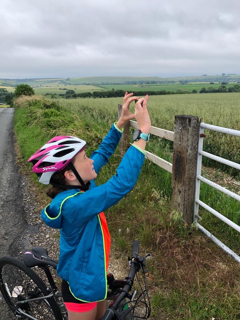 daisyscharityc1's tweet photo. Long bike ride today! 40km closer to my 1080km target raising money for @LittleTroopers_ &amp; @bloodcancer_uk Great to have some time with Dad cos he’s home for w’end too #cycle #longcycle #roadcycling #daisyscharitychallenge #fitness #endurance #militarychild #militarylife #cycling https://t.co/0uOhUc6p34