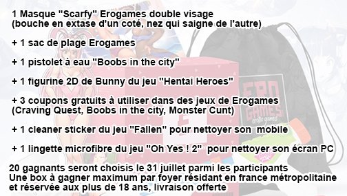 Benzaie_tgwtg's tweet photo. En partenariat avec #EROGAMES π₯π₯π₯ π
Gagnez 20 #HentaiBox d'une valeur de 69 euros !
Pour cela:
1- crΓ©ez un compte joueur via ce lien https://t.co/ajLbiqRePw
2- likez et partagez le post en donnant votre pseudo erogames
3- suivez @erogamescom
#concours #hentai #erogames https://t.co/0xkmpAWv7r