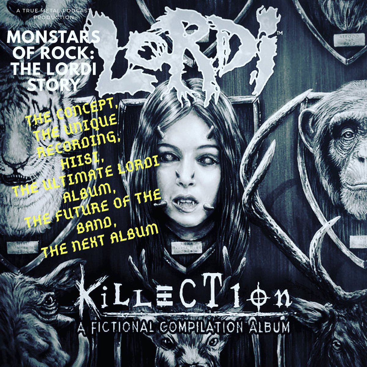 TrueMetalPOD's tweet photo. KILLECTION: The 10th Lordi album, was both unique in its concept and execution! Songs were recorded in new ways for the band and ultimately brought about a more diverse result. #lordi #amen #hiisi #hella #mana #podcast #podcasts #podcasting #finland #truemetalpod #monstarsofrock https://t.co/nROanis9zd
