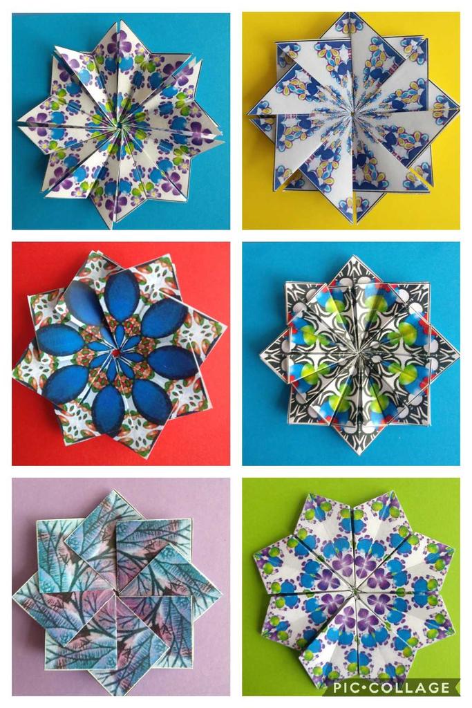 japleen_kaur1's tweet image. #GeometricJuly Day 4 - I made cards for my team today using Tea bag folding. I do this on open evening every year.  So something for them to remember me by. So 2 in 1 today. @c0mplexnumber #MathsArt #LockdownMaths