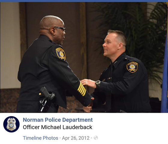 Norman cop Michael Lauderback, using the account "Tired Ofthehate", doxxed the city council woman, threatening that protestors could "enlist all the help [they] want" but that they are "just adding to the numbers that will be in trouble like yourself."The rape was 2 days later.
