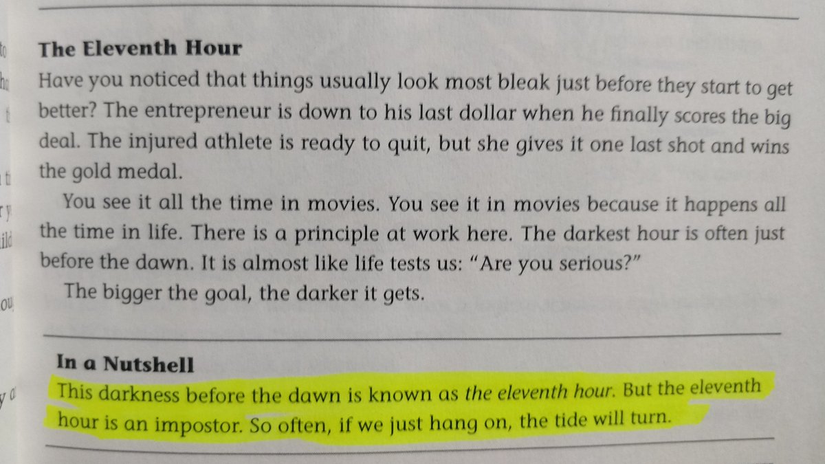 SanjeevJV's tweet photo. Came across these lines from the book 'How Life Works' by Andrew Mathews.. The Eleventh Hour Phenomena is well explained..
So hang on to what you believe righteously with grit Peeps.. & then witness how things turn out wonderfully!
😊✌🏻
#Reading #HowLifeWorks #Wisdom #readers https://t.co/PtNf6XFZ4D