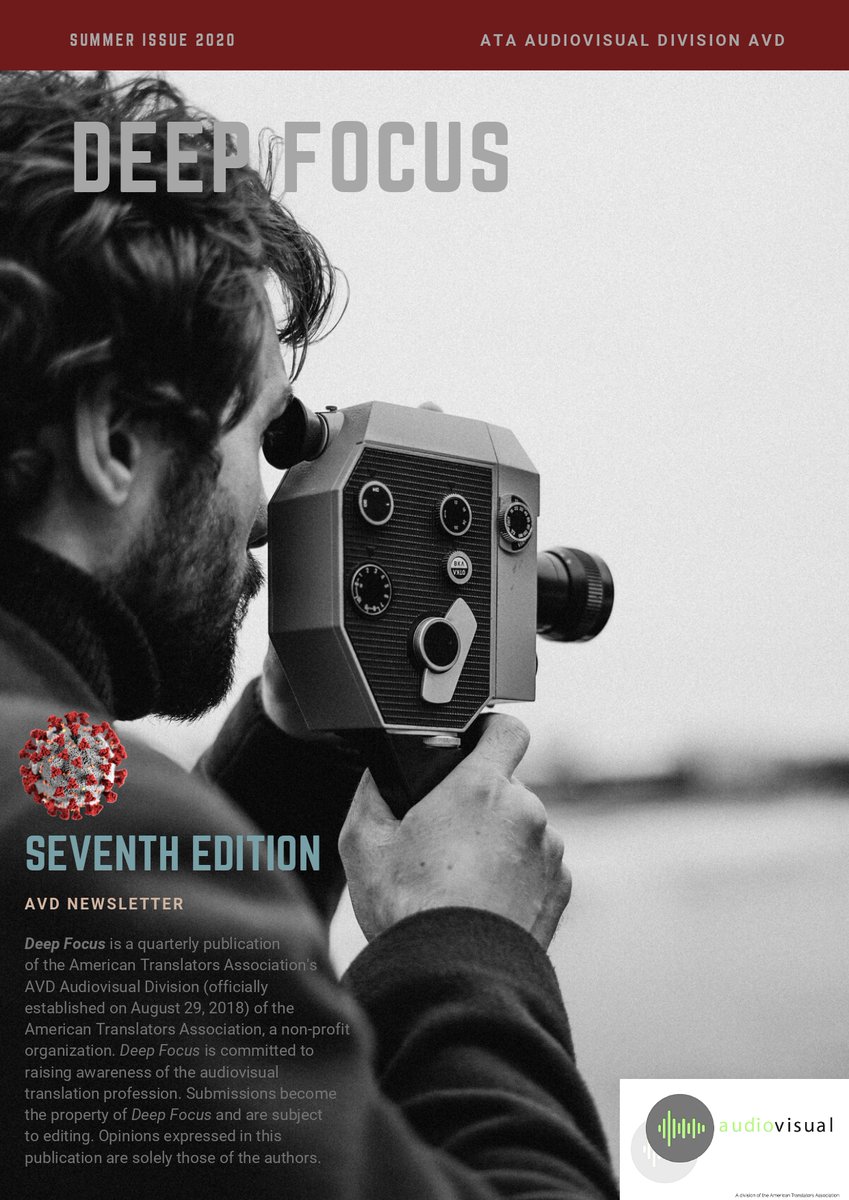 ATA_AVDivision's tweet photo. The 7th edition of Deep Focus is here! Enjoy! 
✔
https://t.co/APhEJNGs3L https://t.co/7gOvy6RpTU