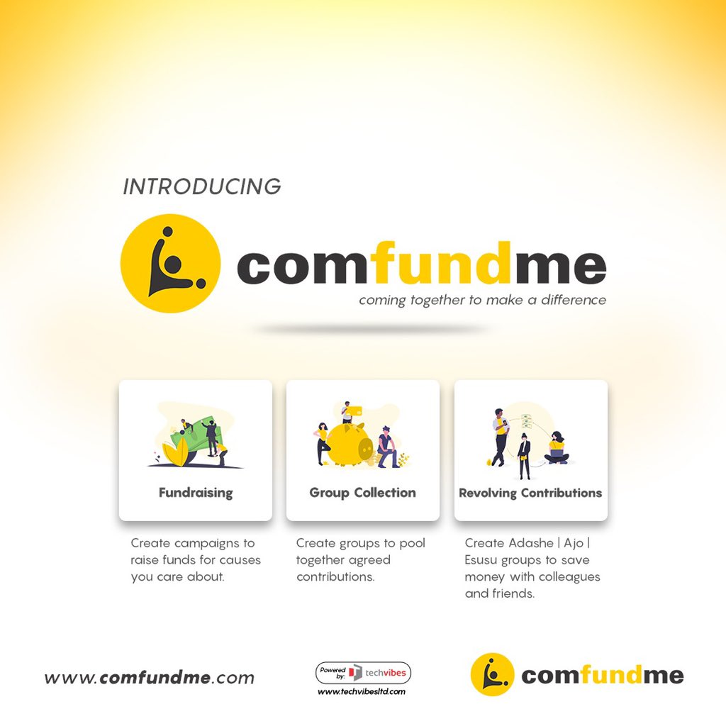 iam_davidwilson's tweet photo. If itβs not @comfundme_ng, donβt fund me π΄π΅π·πΆ
#comfundme
#campaigns
#groupcollection
#revolvingcontributions https://t.co/mMgiPlh0od