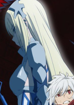 En deuxième en aperçoit éviemment Aiz, qu'on avait à peine vu lors de la S2Indice : Son mental sera complètement brisé à la fin de la saison. Vous me dites que Bell va tout faire pour l'aider ?Haha vous êtes bien naïfs mes petits.Regardez son regard.