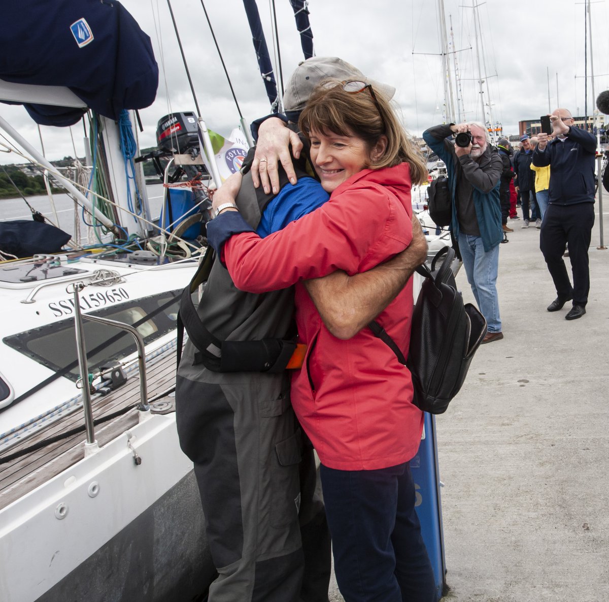 My thanks to Deputy Mayor Alderman Graham Warke who was along the Quay today to welcome Garry Crothers home after his incredible voyage from the Caribbean.
Garry's story is one of great determination, persistence and passion - an inspiration to us all.