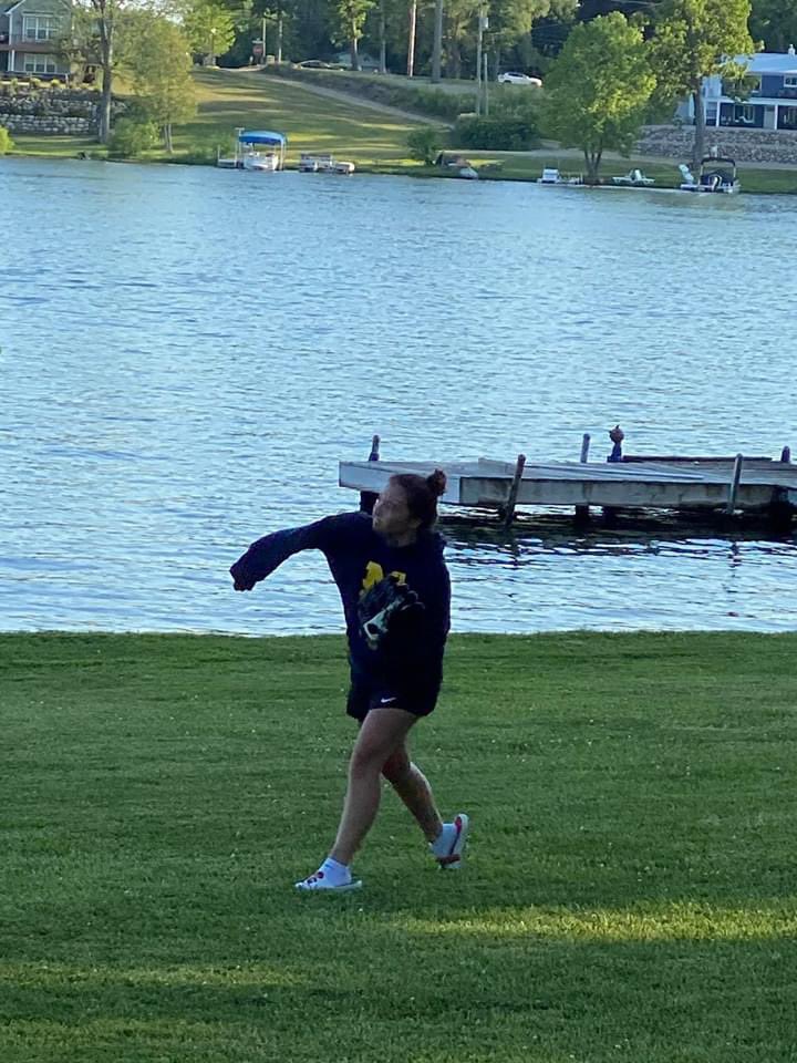 softball on the lake #softball #catcher #2024grad