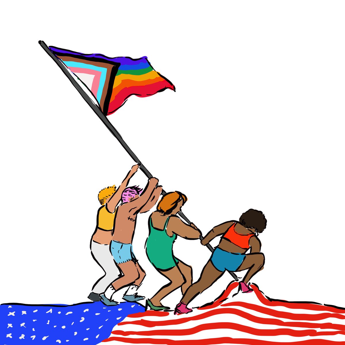 Happy Independence Day family! Art by <a href="/charrowface/">charrow</a>