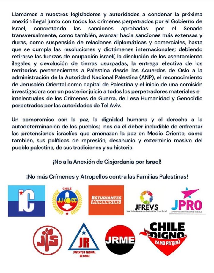Jfrevs_maule's tweet photo. Las juventudes de nuevo alzamos la voz ¡¡¡PALESTINA LIBRE!!! 🇵🇸🇵🇸✊🏻✊🏼✊🏽✊🏾✊🏾 #PalestinaLibre #NoALaAnexion #Cisjordania #CisjordaniaLibre #Jfrevs #JfrevsMaule https://t.co/IxEcOwaB9f